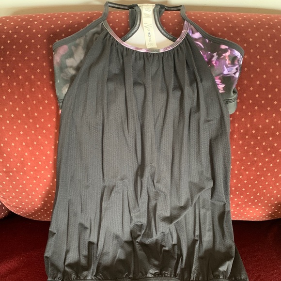 Lululemon Tank Top Black Floral 4 - Picture 7 of 11